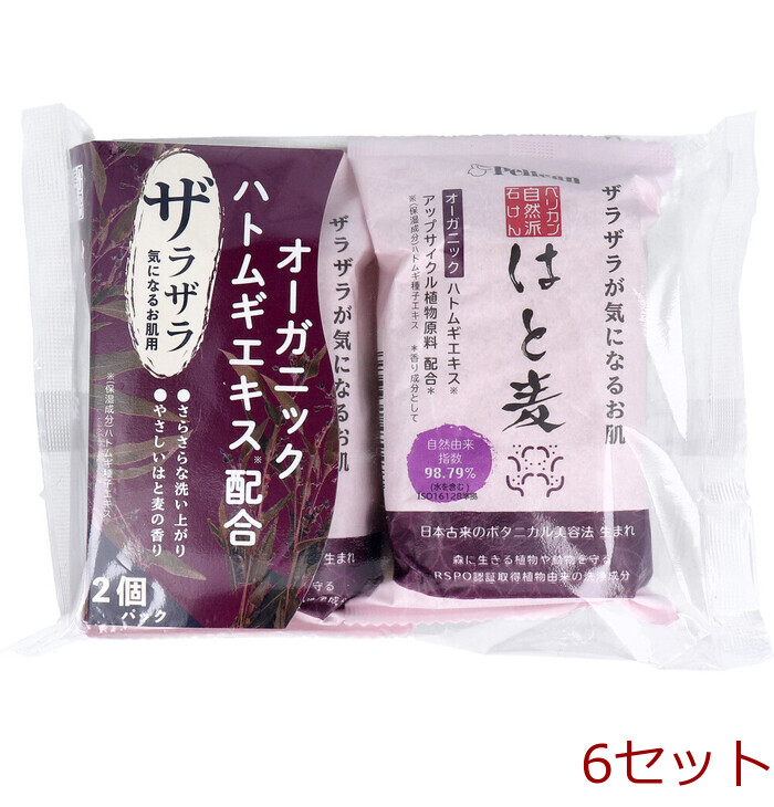 自然派石けん はと麦 100g×2個パック 6セット-0