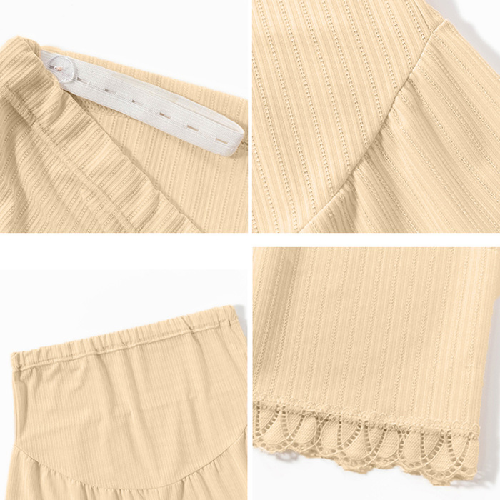 マタニティペチコート 裾レースペチパンツ-2