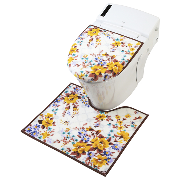  amour toilet underfoot mat yellow approximately 58×65cm-1