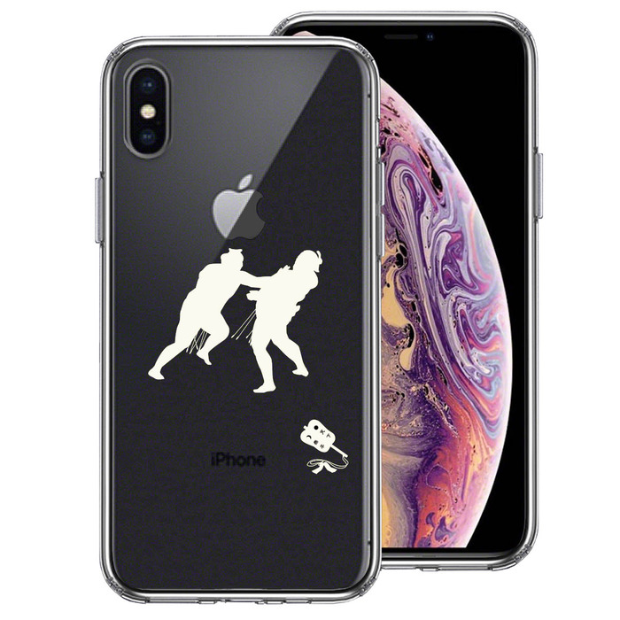 iPhoneX case iPhoneXS case clear sumo .. already .... white smartphone case side soft the back side hard hybrid -0