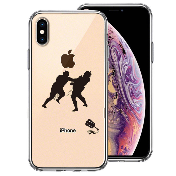 iPhoneX case iPhoneXS case clear sumo .. already .... smartphone case side soft the back side hard hybrid -0
