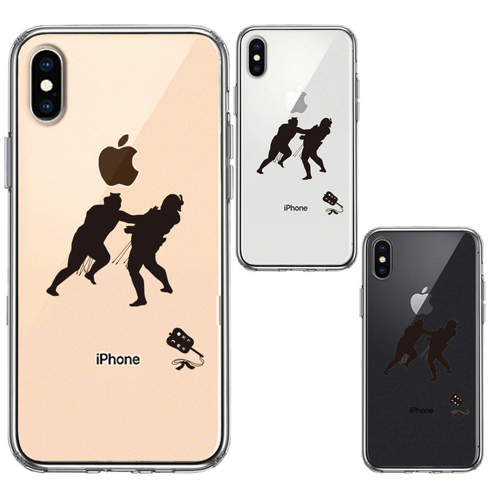 iPhoneX case iPhoneXS case clear sumo .. already .... smartphone case side soft the back side hard hybrid -1
