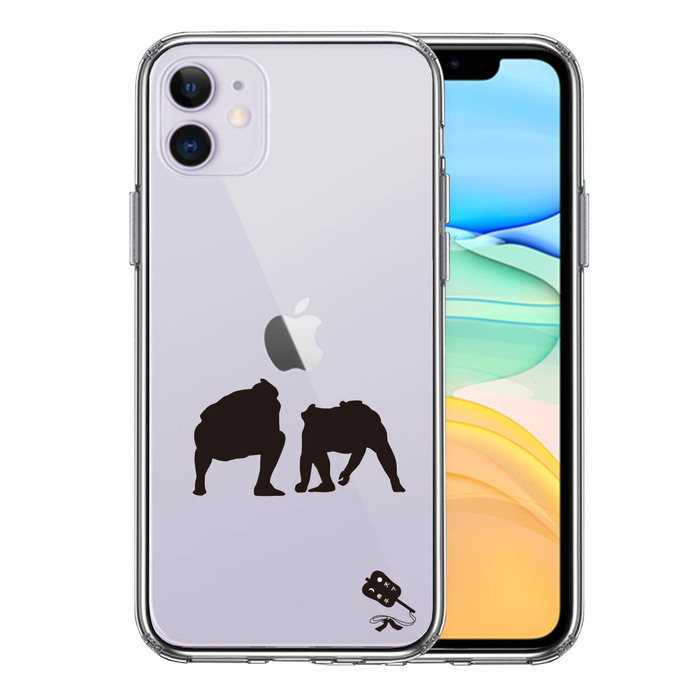 iPhone11 case clear sumo .. already bulkhead . smartphone case side soft the back side hard hybrid -0