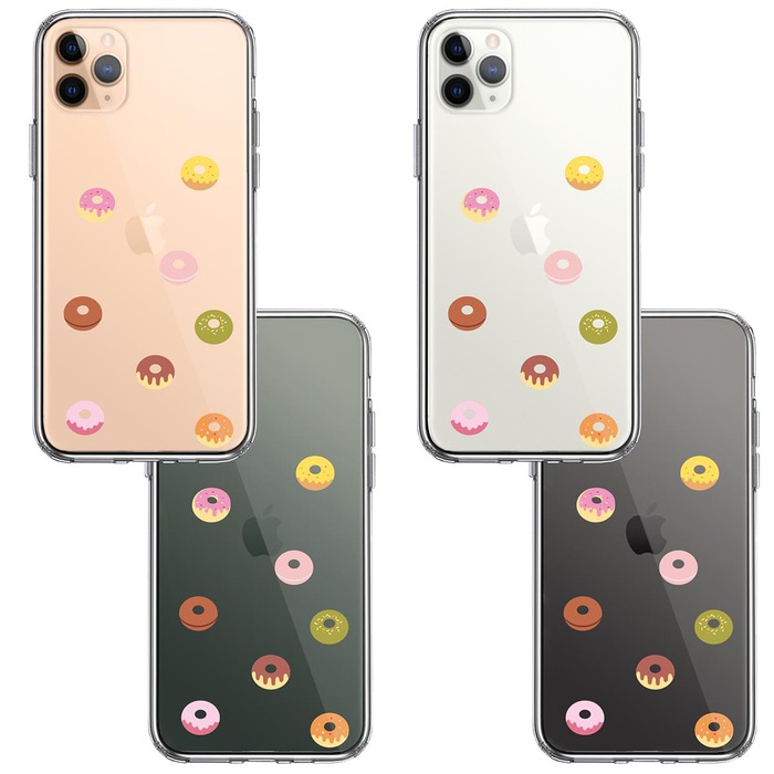 iPhone11pro ケース クリア ドーナッツ ドーナツ スマホケース 側面ソフト 背面ハード ハイブリッド -1