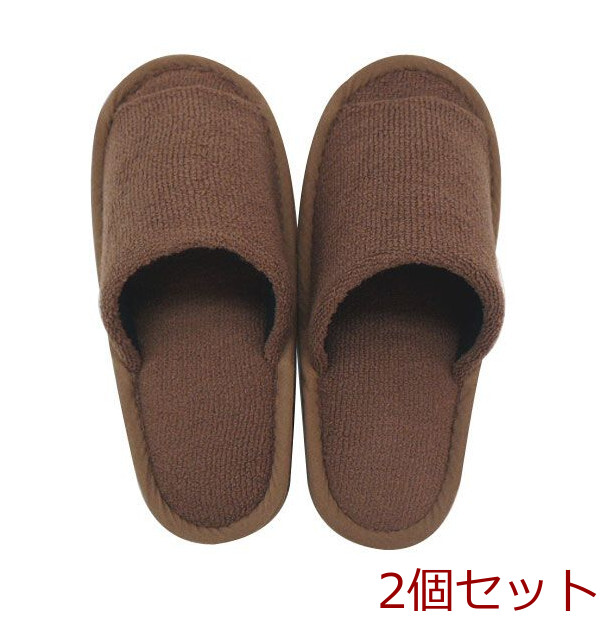  color shop toilet slippers Brown 2 piece set -0