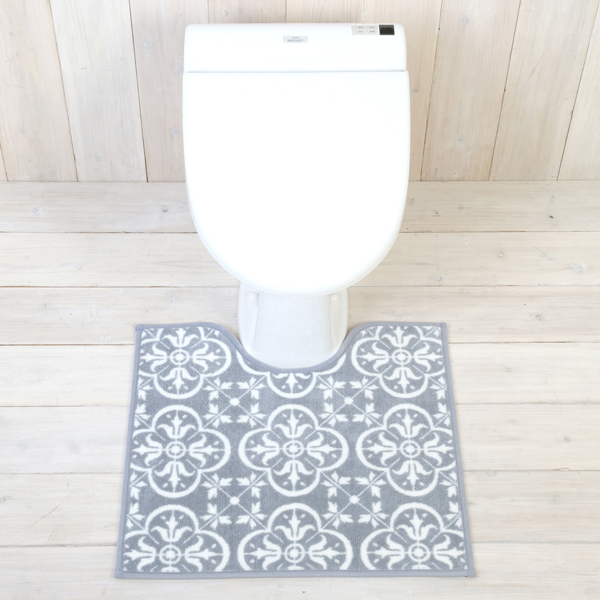 カラーショップトイレマットタイルスモークブルー-2