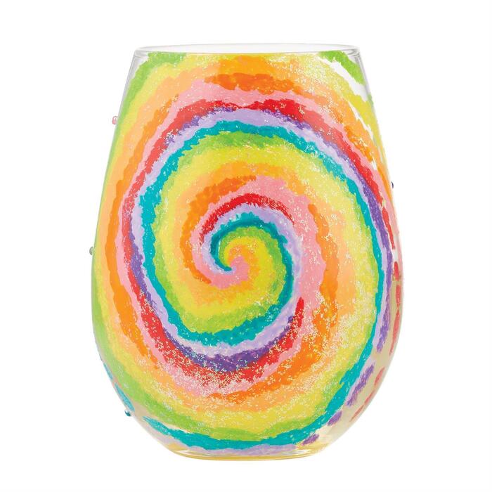 ステムレスグラス Tie Dye Lolita ラッピング可-1