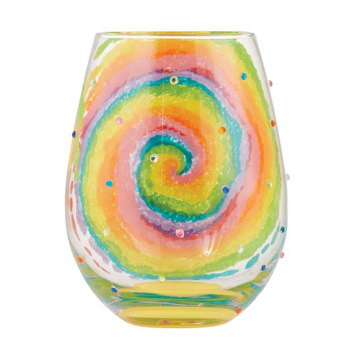 ステムレスグラス Tie Dye Lolita ラッピング可-2