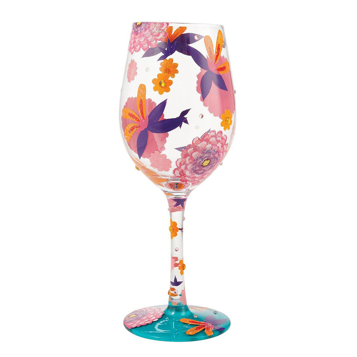 ワイングラス Funky Florals Lolita ラッピング可-0