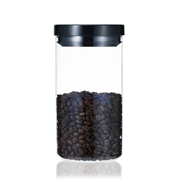 .. canister L black 3 piece set -2