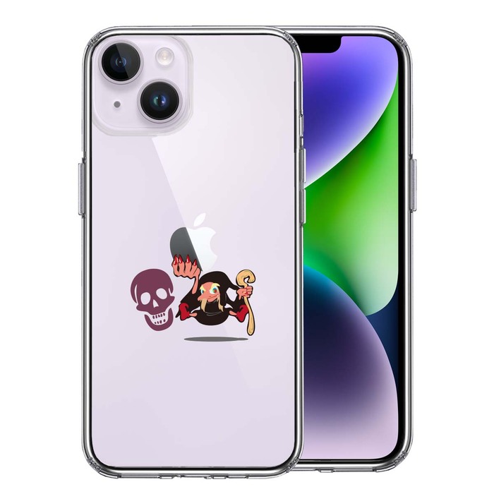 iPhone14Plus ケース クリア ファンタジーシリーズ　魔女 スマホケース 側面ソフト 背面ハード ハイブリッド -0