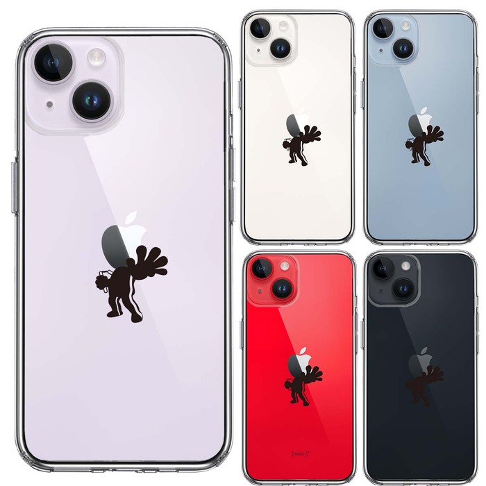 iPhone14 ケース クリア 映画パロディ 天才 格闘家 2 スマホケース 側面ソフト 背面ハード ハイブリッド -1