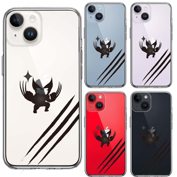 iPhone14 ケース クリア 映画パロディ ヒーロー スマホケース 側面ソフト 背面ハード ハイブリッド -1