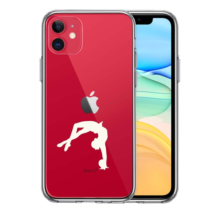 iPhone11 case clear rhythmic sports gymnastics ball white smartphone case side soft the back side hard hybrid -0