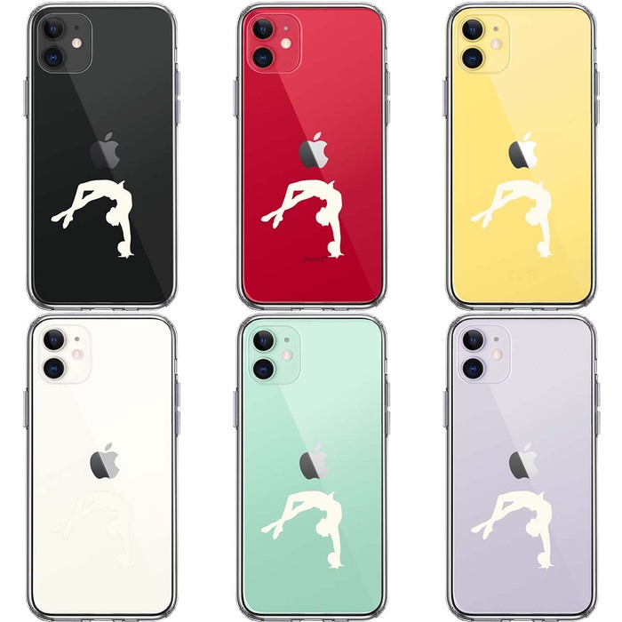 iPhone11 case clear rhythmic sports gymnastics ball white smartphone case side soft the back side hard hybrid -1