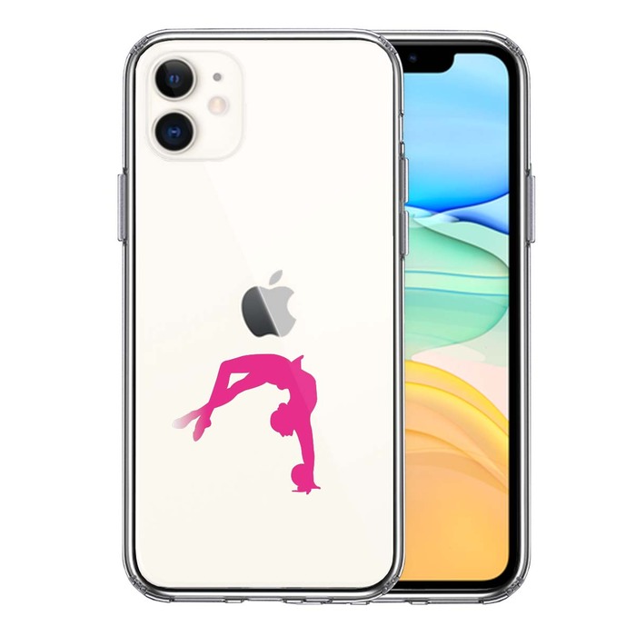 iPhone11 case clear rhythmic sports gymnastics ball smartphone case side soft the back side hard hybrid -0