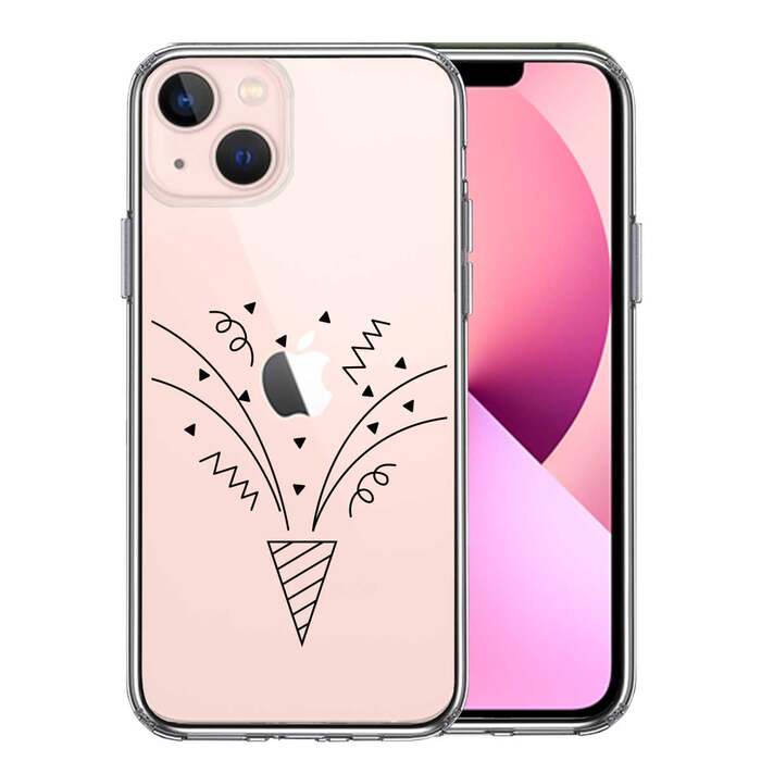 iPhone13 ケース クリア クラッカー スマホケース 側面ソフト 背面ハード ハイブリッド -0