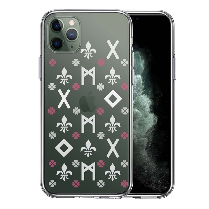 iPhone11pro кейс k настоящий -n знак розовый смартфон кейс боковая сторона soft задняя сторона твердый hybrid -0