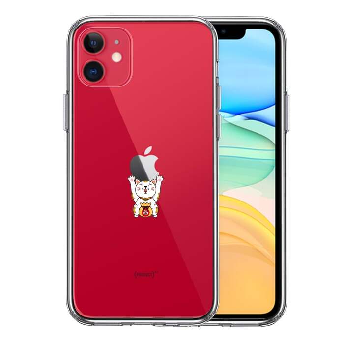 iPhone11 кейс прозрачный яблоко van The i манэки-нэко смартфон кейс боковая сторона soft задняя сторона твердый hybrid -0