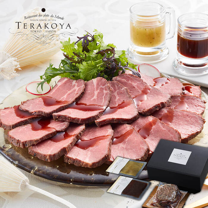 東京小金井 TERAKOYA 監修 2種のソースで味わうローストビーフ 300g FD8660020-4072 二重包装可-0