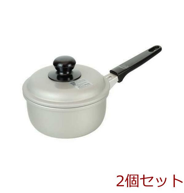 和づつみアルマイト加工片手鍋14cm 2個セット-0