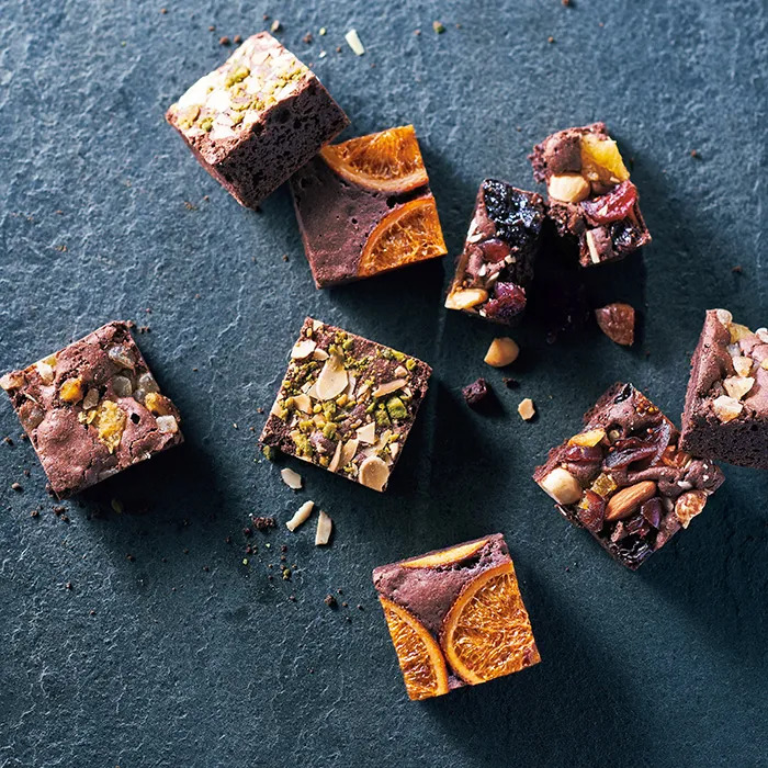  ho si fruit nuts . dried fruit. luxury brownie pistachio & almond 12 piece set -2