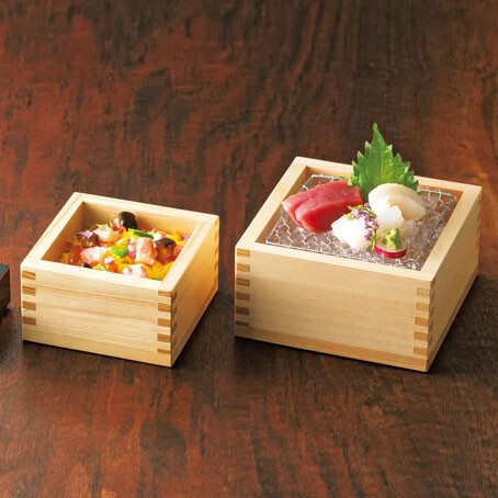東濃ひのき桝 塗装付 1升 料理の器 日本製 3個セット-1