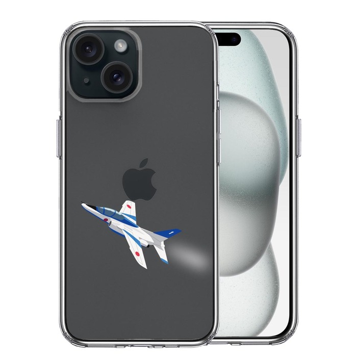 iPhone15Plus ケース クリア シェル ブルーインパルス 1号機 スマホケース 側面ソフト 背面ハード ハイブリッド -0