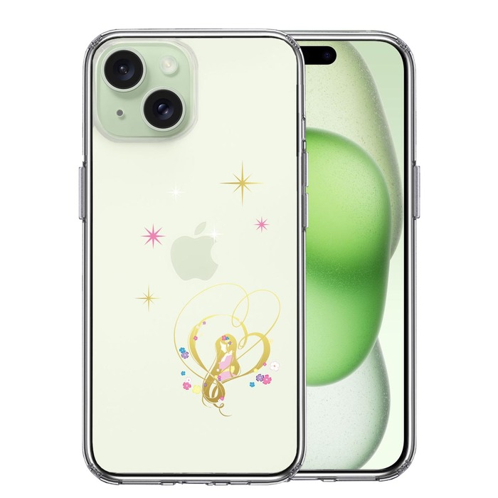 iPhone15Plus ケース クリア ラプンツェル 星 スマホケース 側面ソフト 背面ハード ハイブリッド -0