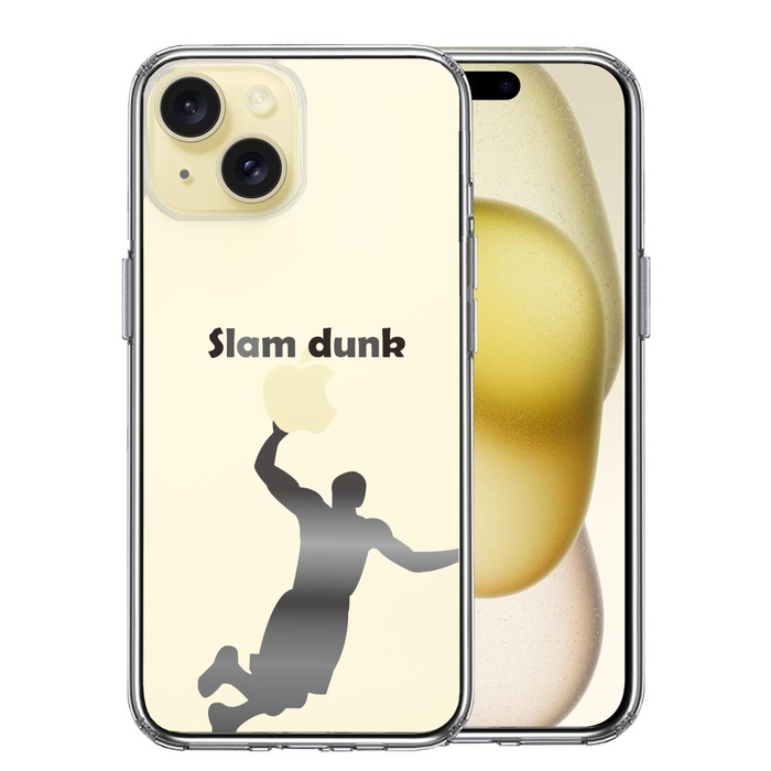 iPhone15 ケース クリア バスケットボール スラムダンク スマホケース 側面ソフト 背面ハード ハイブリッド -0