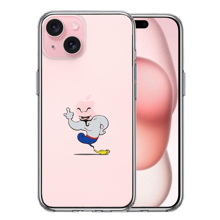 iPhone15Plus ケース クリア アラジン 魔法使い スマホケース 側面ソフト 背面ハード ハイブリッド -0