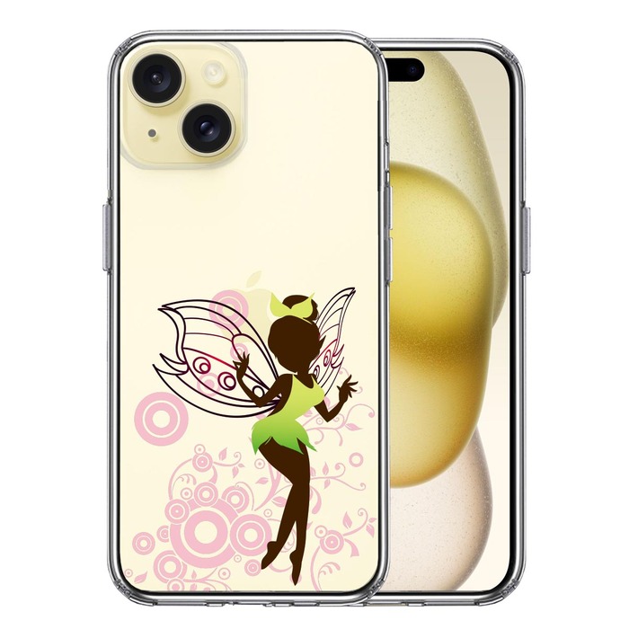 iPhone15Plus ケース クリア ピーターパン 妖精 1 スマホケース 側面ソフト 背面ハード ハイブリッド -0