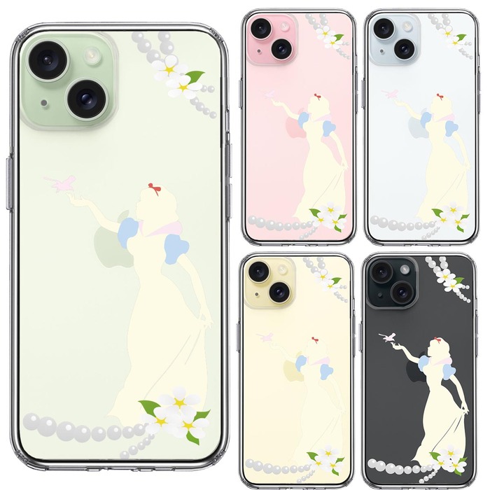 iPhone15Plus ケース クリア 白雪姫 2 スマホケース 側面ソフト 背面ハード ハイブリッド -1