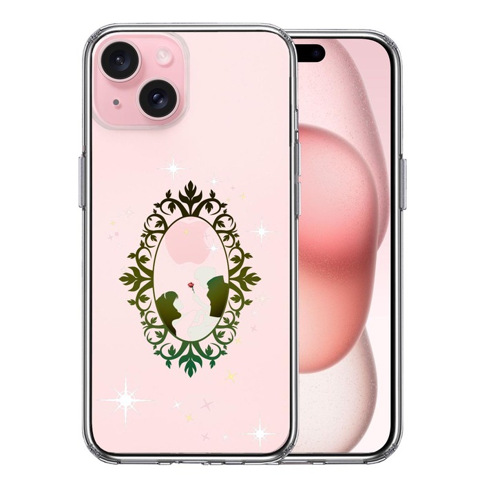 iPhone15 ケース クリア 眠れる森の美女 2 スマホケース 側面ソフト 背面ハード ハイブリッド -0