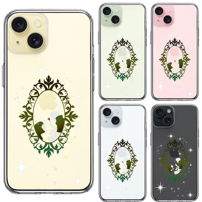 iPhone15 ケース クリア 眠れる森の美女 2 スマホケース 側面ソフト 背面ハード ハイブリッド -1