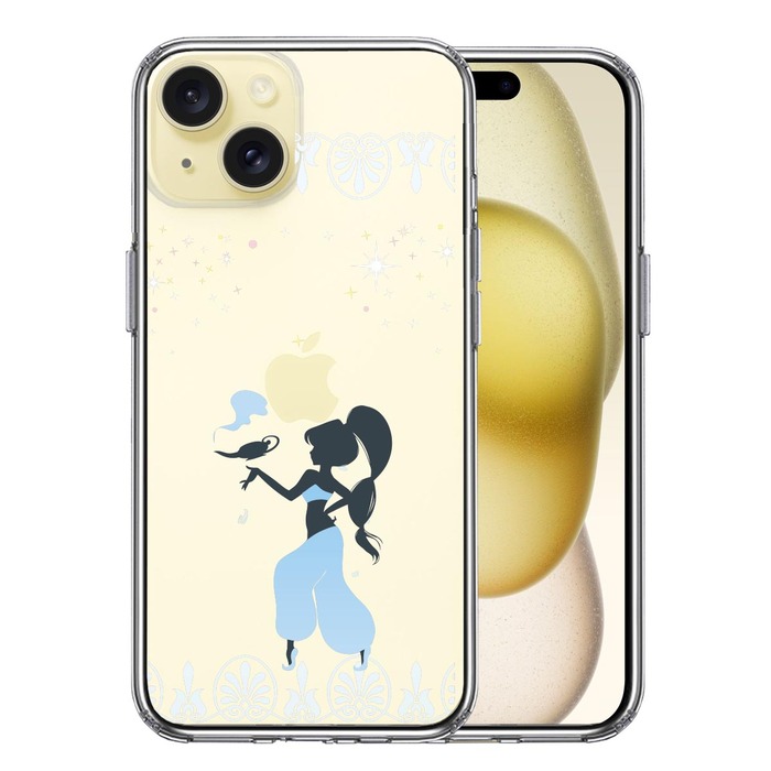 iPhone15 ケース クリア アラジン ブルー スマホケース 側面ソフト 背面ハード ハイブリッド -0