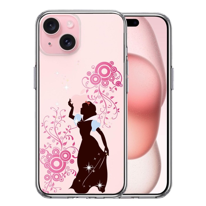 iPhone15 ケース クリア 白雪姫 1 スマホケース 側面ソフト 背面