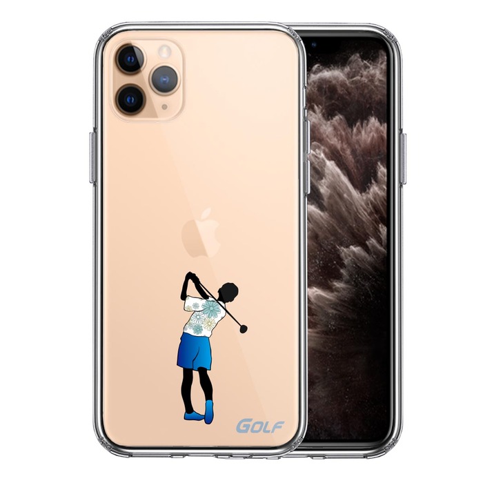 iPhone11pro кейс прозрачный Golf женщина смартфон кейс боковая сторона soft задняя сторона твердый hybrid -0