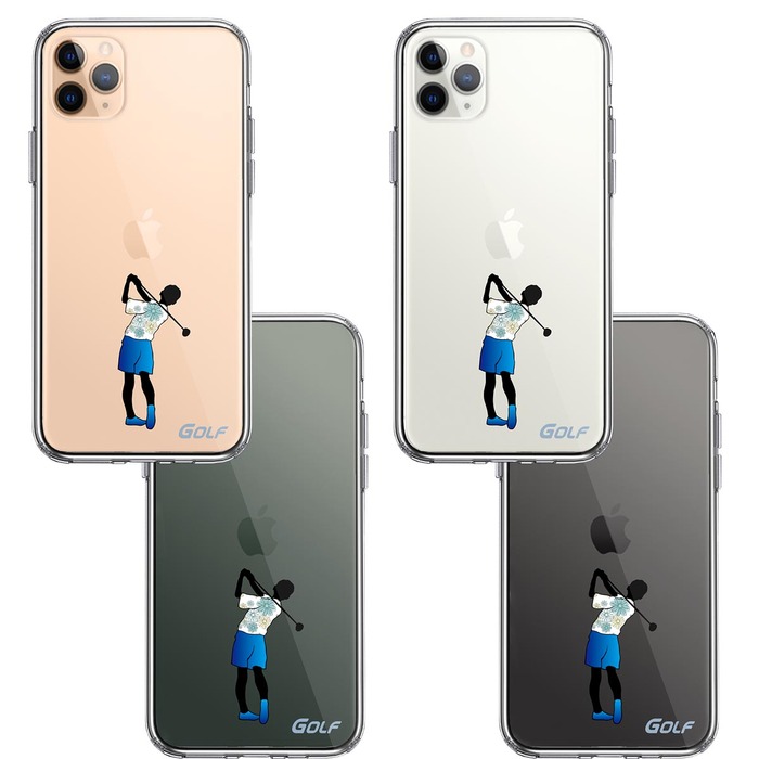 iPhone11pro кейс прозрачный Golf женщина смартфон кейс боковая сторона soft задняя сторона твердый hybrid -1