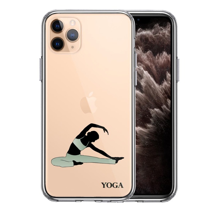 iPhone11proケース クリア ヨガ YOGA スマホケース 側面ソフト 背面ハード ハイブリッド -0