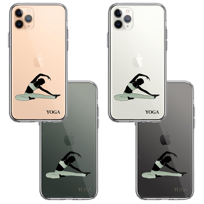 iPhone11proケース クリア ヨガ YOGA スマホケース 側面ソフト 背面ハード ハイブリッド -1