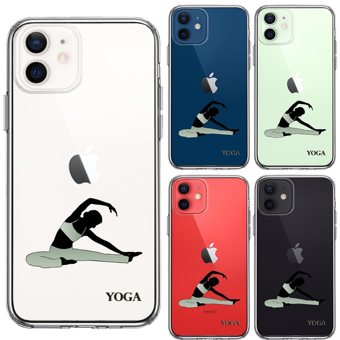 iPhone12 ケース クリア ヨガ YOGA スマホケース 側面ソフト 背面ハード ハイブリッド -1