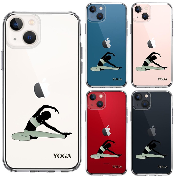 iPhone13mini ケース クリア ヨガ YOGA スマホケース 側面ソフト 背面ハード ハイブリッド -1