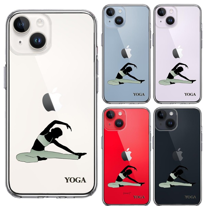 iPhone14Plus ケース クリア ヨガ YOGA スマホケース 側面ソフト 背面ハード ハイブリッド -1