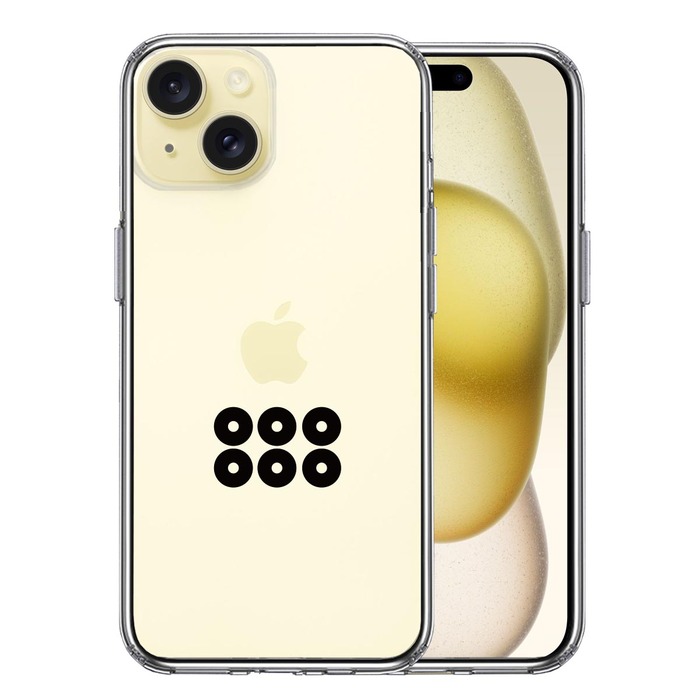 iPhone15Plus ケース クリア 真田 幸村 信繁 六文銭 スマホケース 側面ソフト 背面ハード ハイブリッド -0