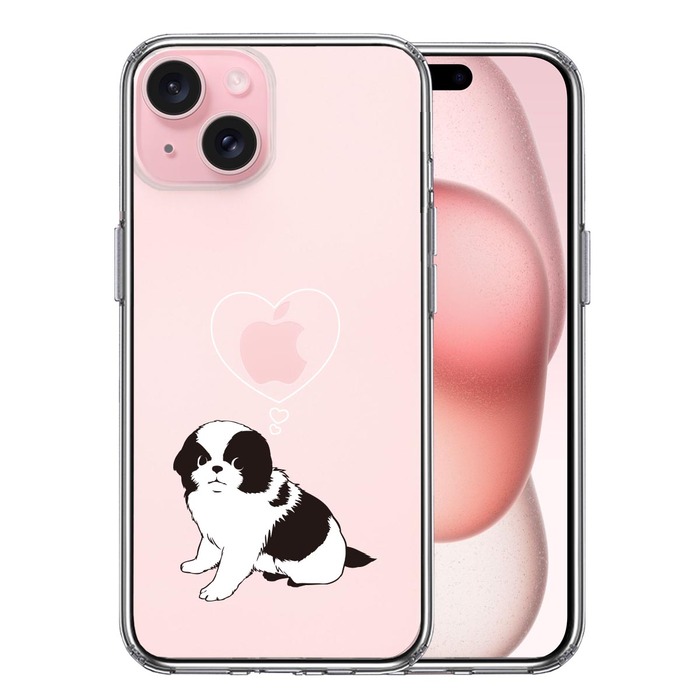 iPhone15 ケース クリア チン スマホケース 側面ソフト 背面ハード ハイブリッド -0