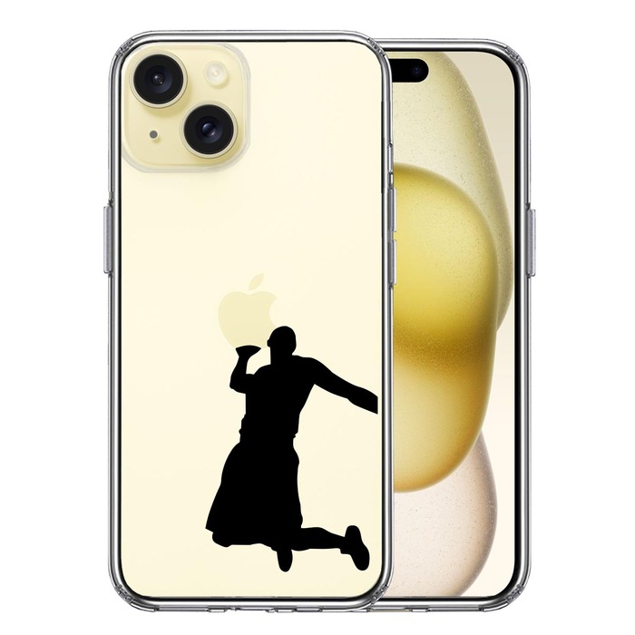 iPhone15 ケース クリア バスケットボール ダンクシュート２ スマホケース 側面ソフト 背面ハード ハイブリッド -0