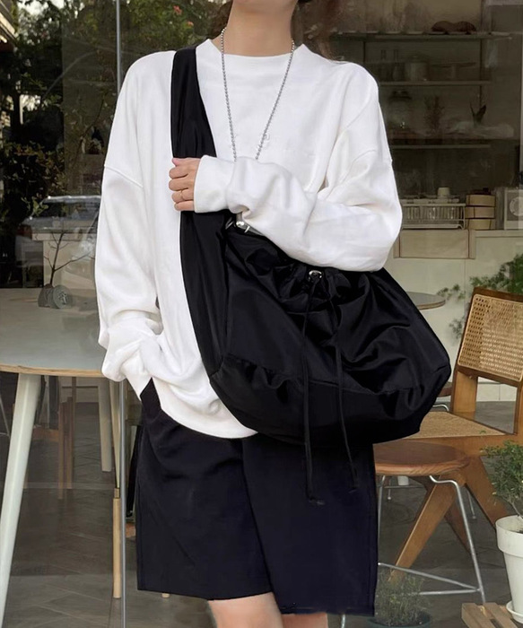 ドローコード巾着 ショルダーバッグ-1