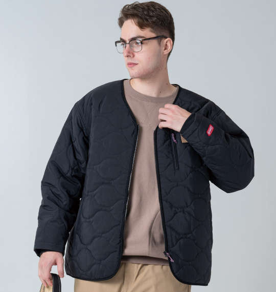 大きいサイズ Coleman フルダルナイロンリップキルトジャケット 3L 4L 5L 6L 8L MC333902-16093 ブラック ラッピング可-0