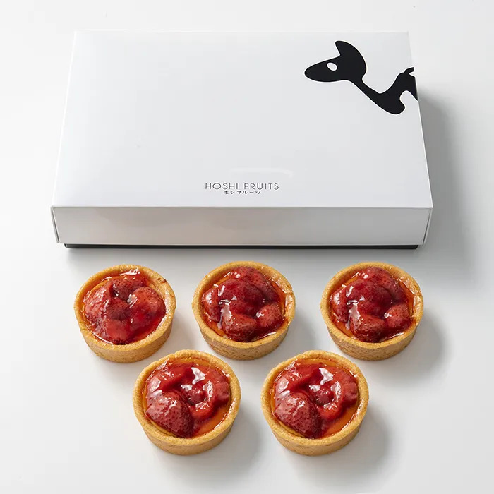 ホシフルーツ あまおう苺のチーズケーキタルト 5個入 のし対応可-5